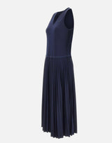 Abito lungo senza maniche plissettato EF2432 166 LACOSTE 