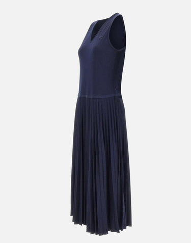 Abito lungo senza maniche plissettato EF2432 166 LACOSTE 