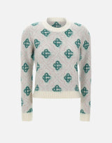 Maglia girocollo monogram WPF25KW1022 01 CASABLANCA 