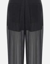 Pantaloni  in georgette di seta 2P164A N0990 BLUMARINE 