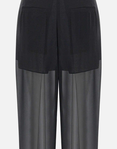 Pantaloni  in georgette di seta 2P164A N0990 BLUMARINE 