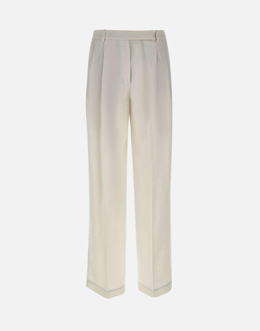 Pantaloni in lino, lana e seta K85PANH06 TES0K02401 ELEVENTY 