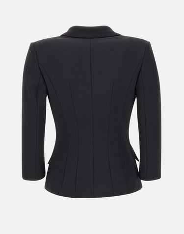 Blazer con placche logo GI26866E2 110 ELISABETTA FRANCHI 