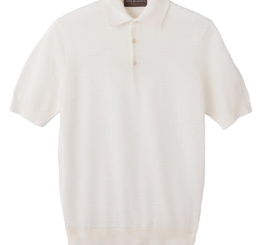 Polo in cotone con lavorazione a treccine PL1MC CR14T020 FILIPPO DE LAURENTIIS 