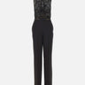 Tuta in crêpe con ricami TU06662E2 110 ELISABETTA FRANCHI 