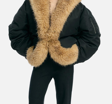 "Faux fur Collar bomber" 115471 100 ROTATE BIRGER CHRISTENSEN 