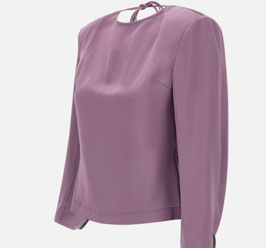Blusa in raso con schiena scoperta SY005 VIOLET JACQUES WEI 