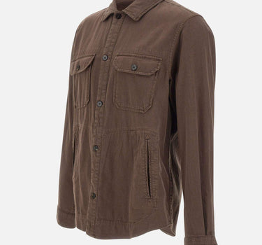 Camicia Safari in misto cotone e lino CFWOOS2036 MRUT528810026 WOOLRICH 