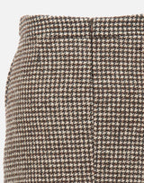 Minigonna con fantasia pied de poule RI5LE019 6006 KAOS 