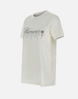 T-shirt in jersey di  cotone 4T063A N0103 BLUMARINE 