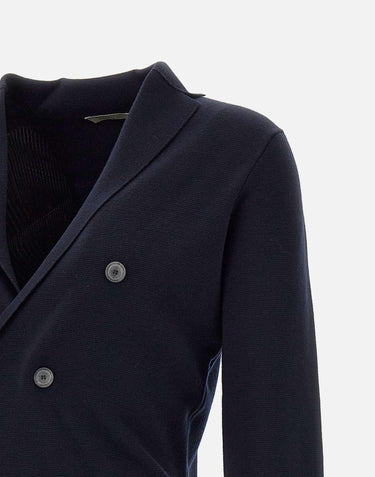 Blazer in maglia di lana merino RJMLDPT WM14M890 FILIPPO DE LAURENTIIS 