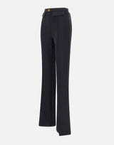 Pantaloni in crêpe con placca logo PA07851E2 110 ELISABETTA FRANCHI 