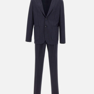 Completo slim regimental gessato 3932A3728MC 25375589 MANUEL RITZ 