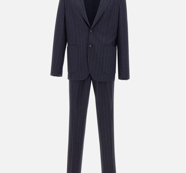 Completo slim regimental gessato 3932A3728MC 25375589 MANUEL RITZ 