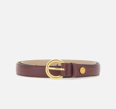 Cintura in pelle con fibbia tonda CNK00957 GRNANTIQUERUBY GIANNI CHIARINI 