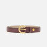 Cintura in pelle con fibbia tonda CNK00957 GRNANTIQUERUBY GIANNI CHIARINI 