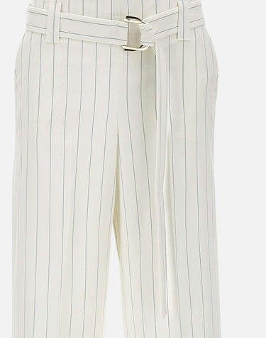 Pantaloni gessati a vita alta CA5236T1969 MM26E LIU-JO 