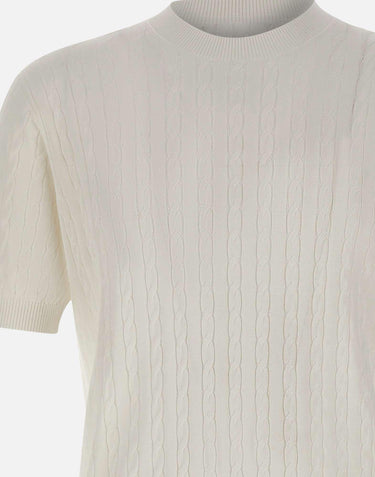 Maglia a maniche corte a trecce 30002106 001 KANGRA 