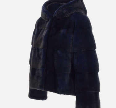 Pelliccia GIACCHINAVISONE BLU FRAME 