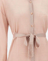 Maxi cardigan con cintura 197035 008 KANGRA 