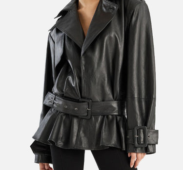 "Biker leather jkt" 115134 100 ROTATE BIRGER CHRISTENSEN 