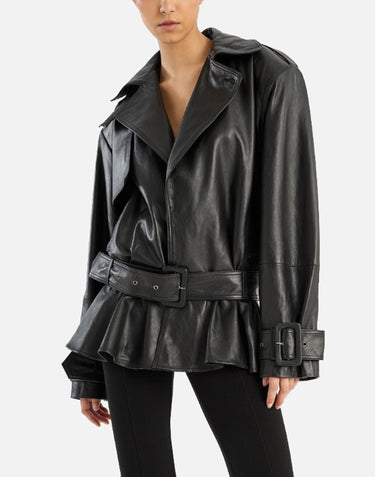 "Biker leather jkt" 115134 100 ROTATE BIRGER CHRISTENSEN 