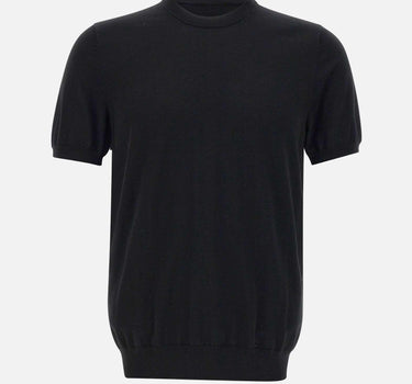 Maglia in crepe di cotone DK87003 NERO DIKTAT 