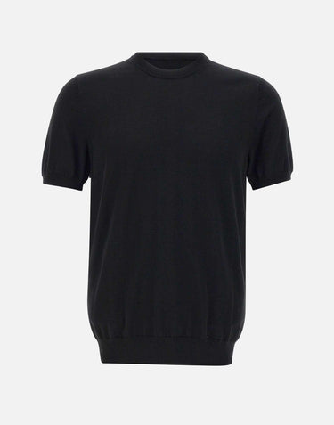 Maglia in crepe di cotone DK87003 NERO DIKTAT 