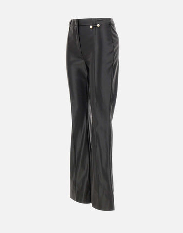 Pantaloni flare in tessuto spalmato CF5016E0624 22222 LIU-JO 