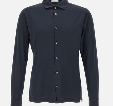 Camicia in cotone supima DK87109 BLU DIKTAT 