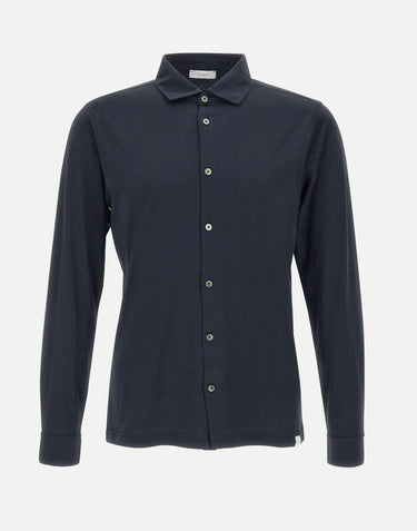 Camicia in cotone supima DK87109 BLU DIKTAT 