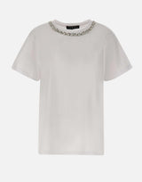 T-shirt con dettaglio gioiello SP5DK001 1019 KAOS 