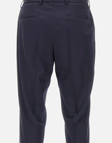 Pantaloni slim fit in serge di lana vergine 50469174 401 BOSS 