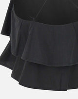 "Tank top volant mixed fabric" T35218 11 SUN68 