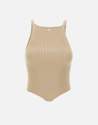 "Signature point rib knit" VESMTO042FI0001 1054 COURREGES 