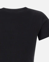 T-shirt in misto cotone Pima V090884679 001BLK VINCE. 