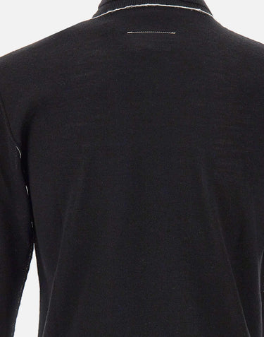 Maglia dolcevita con cuciture a contrasto SH0HA0009 M13037900 MM6 MAISON MARGIELA 