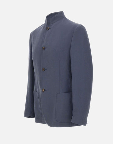 Blazer con colletto alla coreana M75GIAM05 TES0M11611 ELEVENTY 