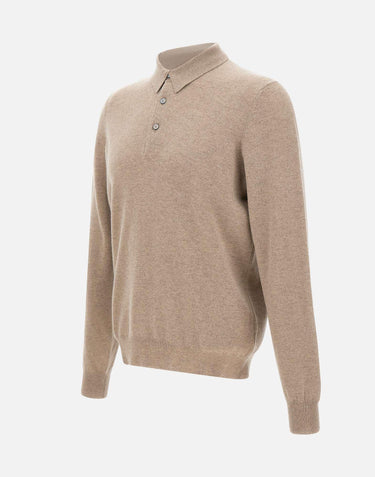 Polo in cashmere e lana 55132 19690030 GRAN SASSO 