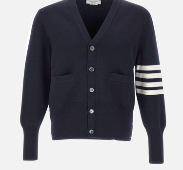 "Milano stitch v neck cardigan" MKC160A 00014415 THOM BROWNE 