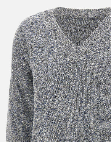 Maglia a V con paillettes 373002 845 KANGRA 