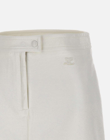 Mini gonna "Reedition Vinyl" PERCJU001VY0014 HERWHITE COURREGES 