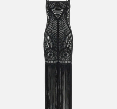 Abito ricamato in tulle illusion 250WCW00202 PLL001RA100 THE ATTICO 