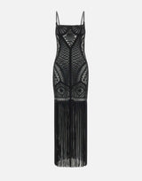 Abito ricamato in tulle illusion 250WCW00202 PLL001RA100 THE ATTICO 