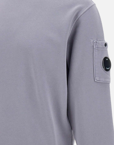 "Cotton Diagonal Fleece Crewneck Sweatshirt" 18CMSS098A 110044R774 C.P. COMPANY 