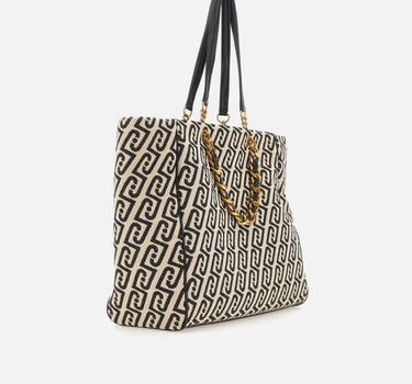 Borsa a spalla grande con monogram AA6116T380A Y9775 LIU-JO 