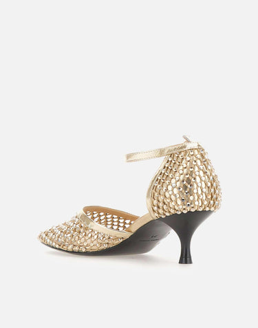 Scarpe con tacco "Shiny Décolleté All Over Strass" R15CONNIE PLATINUM STRATEGIA 