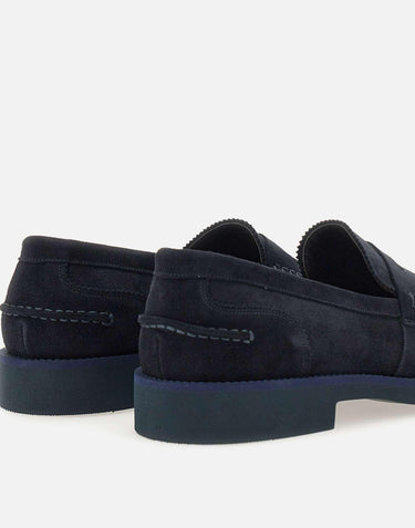 Mocassini "Velour" in camoscio LM10342CR VELURNAVY DUCA DEGLI ABRUZZI 