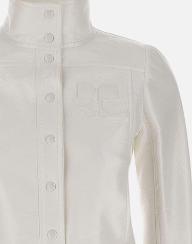 "Reedition Vinyl Jacket" PERCBL005VY0014 HERWHITE COURREGES 