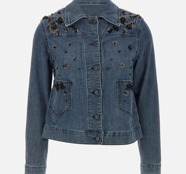 Giacca in denim con decorazioni di pailettes R447P000093N 034 ELENA MIRO' 